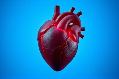 Symbolic heart distress and health contrast