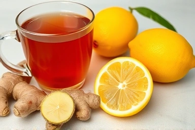 Natural ingredients for soothing cold and flu symptoms.