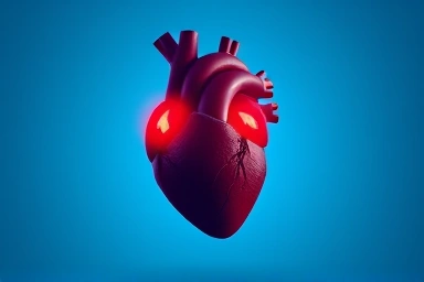 Symbolic heart with hidden warning signs