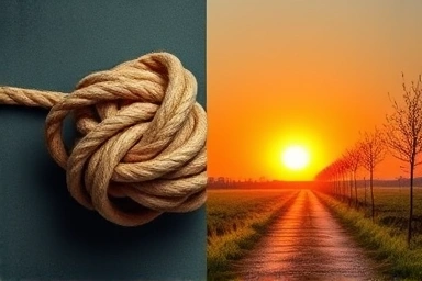 Stress knot to clear path, overcoming digestive issues.