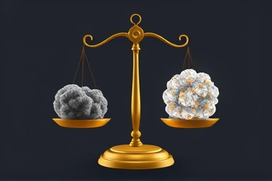 Symbolic scale of healthy vs. high triglycerides