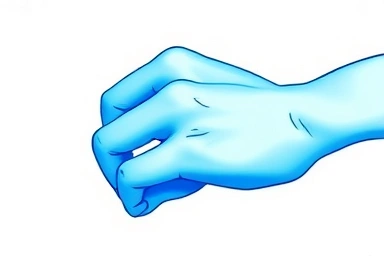 Abstract art representing healthy, flexible finger joints.