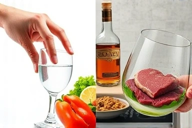 Gout diet choice: healthy vs unhealthy foods