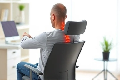 Ergonomic chair for back pain relief