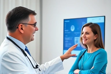 Doctor-patient consultation for thyroid medication management.