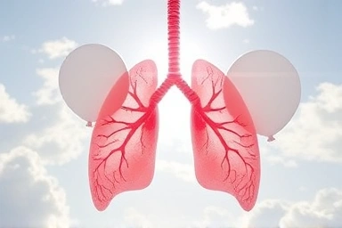 Lungs expanding with fresh air, representing increased capacity.
