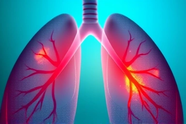 Healthy lung tissue symbolizing clear breathing and life.