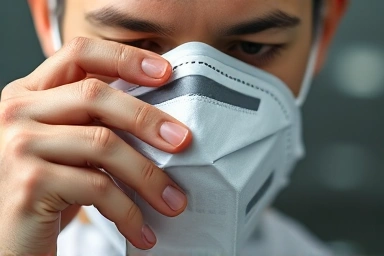 Proper KF mask fitting technique, secure mask seal