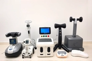 Various massage devices for neck and shoulders.
