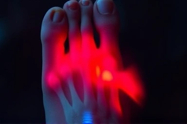 Inflamed gout joint causing nighttime pain