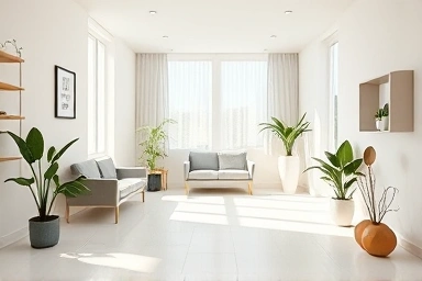 Clean and welcoming physiotherapy clinic interior.