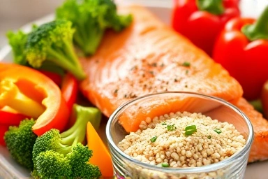 Healthy food plate for immune health and inflammation control