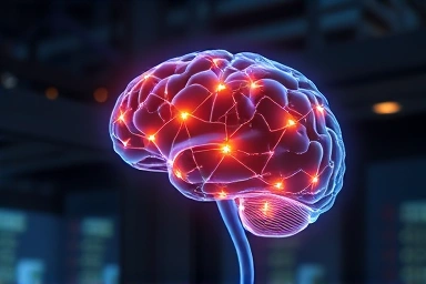 Brain pathways reconnecting, symbolizing neurological recovery.