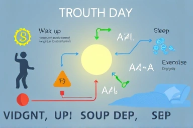 Abstract visualization of nutrient timing and energy flow.