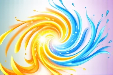 Abstract nutrient absorption visualization