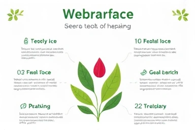 Herbal supplement infographic for thyroid health awareness