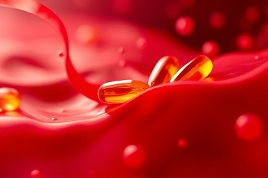 Healthy blood flow with omega-3 capsules