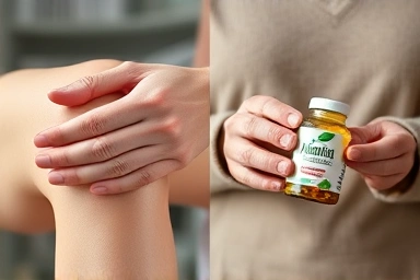 Boswellia cream application, joint supplement intake, holistic relief