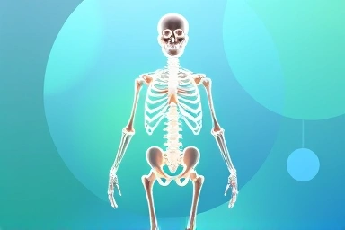 Skeleton mineral balance health vitality abstract
