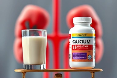 Calcium supplement vs. dietary calcium, kidney health balance