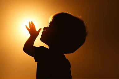 Child growth and potential symbolized by light
