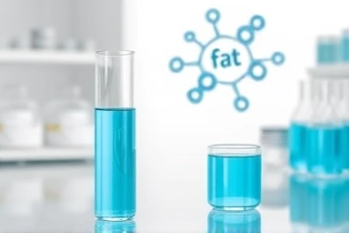 Chitosan dissolving fat molecules in a lab setting
