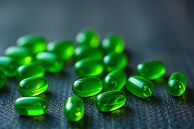 Omega-3 capsules for diabetes health.