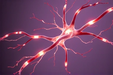 Symbolic representation of nerve health and energy in diabetes.