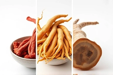 Comparison of Hongsam, Insam, and wild Sansam roots