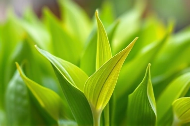 Fresh green tea leaves unfurling, symbolizing natural health benefits.