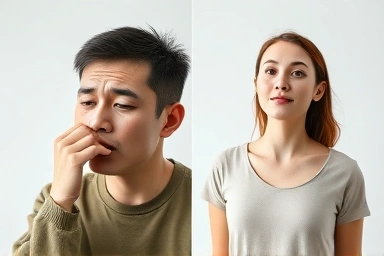 Transformation from discomfort to well-being with gut health support.