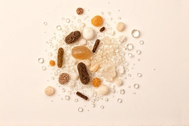 Probiotic bacteria and zinc mineral particles