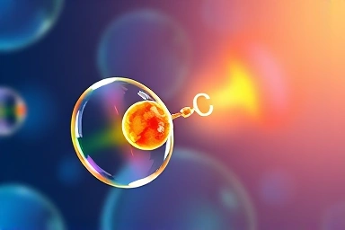 Liposome vitamin C absorption into cell illustration