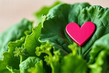 Vibrant green vegetables symbolizing natural magnesium for heart health.