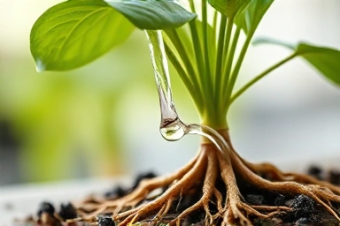 Symbolic representation of nutrient absorption and digestive health.