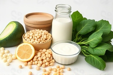 Nutrient-rich foods for bone health during menopause.