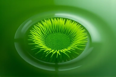 Vibrant microalgae bloom in clean water, representing vegan omega-3 origin.
