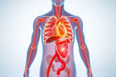 Symbolic representation of omega-3 health benefits.