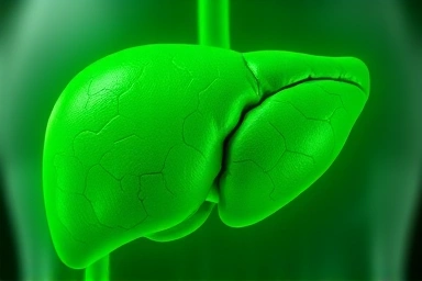 Healthy liver protected by a gentle glow