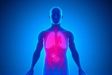 Symbolic representation of inflammation and relief