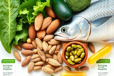 Natural food sources for PMS relief: magnesium, B6, omega-3.