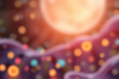 Healthy gut microbiome abstract representation