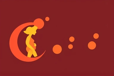 Symbolic image of healthy pregnancy journey, growth, and nourishment.