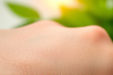 Healthy skin barrier, glowing, natural healing, serene, revitalizing.