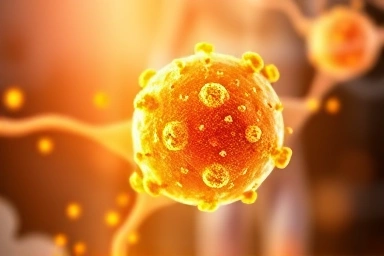 Abstract visualization of omega-3 nutrient absorption