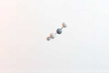 3D model of a triglyceride molecule