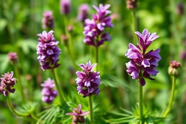 Vibrant valerian root plants in a natural, healthy environment.