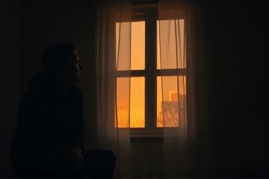 Person experiencing low mood, seeking vitamin D for relief.