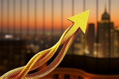 Symbolic representation of financial growth and loan limit enhancement.