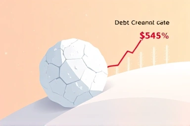 Metaphor for debt snowball method and credit score improvement